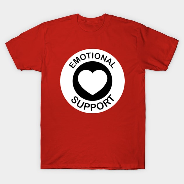 Emotional Support Animal - Heart T-Shirt by JadedOddity